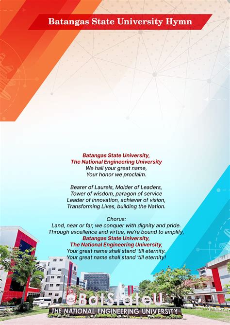 bsu hymn lyrics|BatStateU Hymn (Lyric Video) .